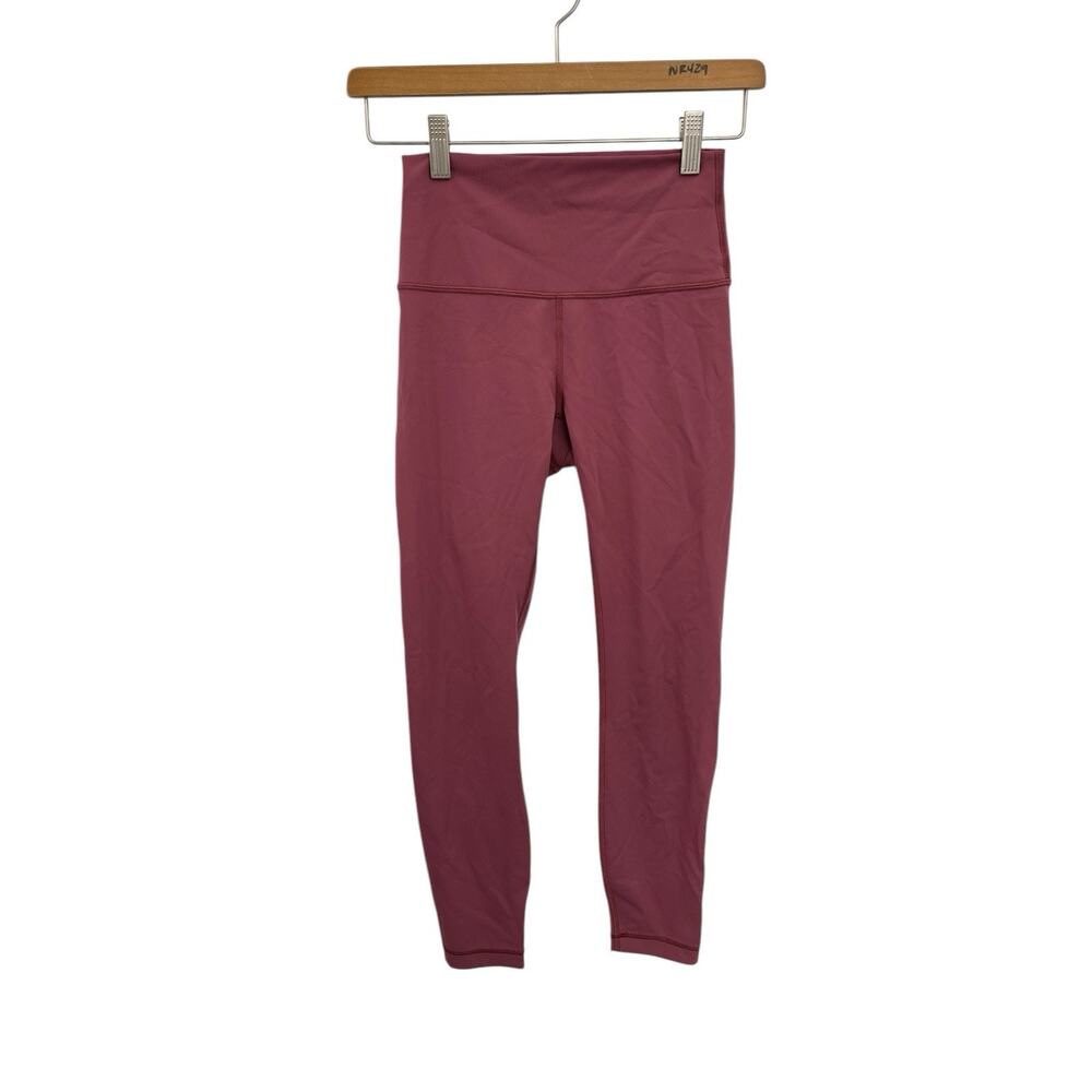 Lululemon Wunder Under Hi-Rise 7/8 Tight Full On Luxtreme Misty Merlot Size 4